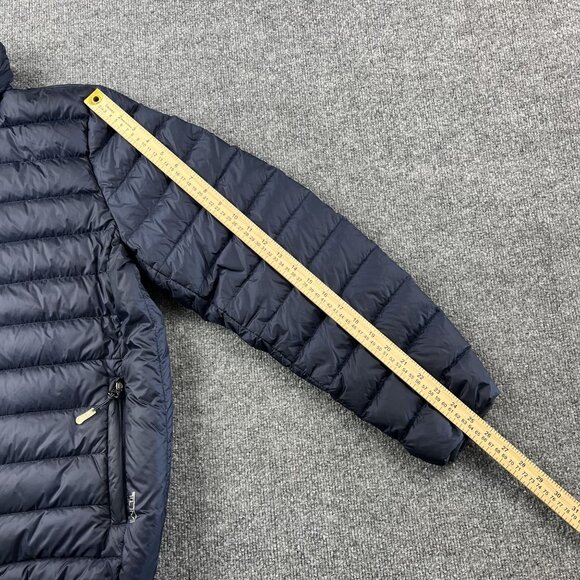 Tumi Black Puffer Jacket Full Zip Lightweight Quilted Design With Zippered Pocke - Picture 3 of 11